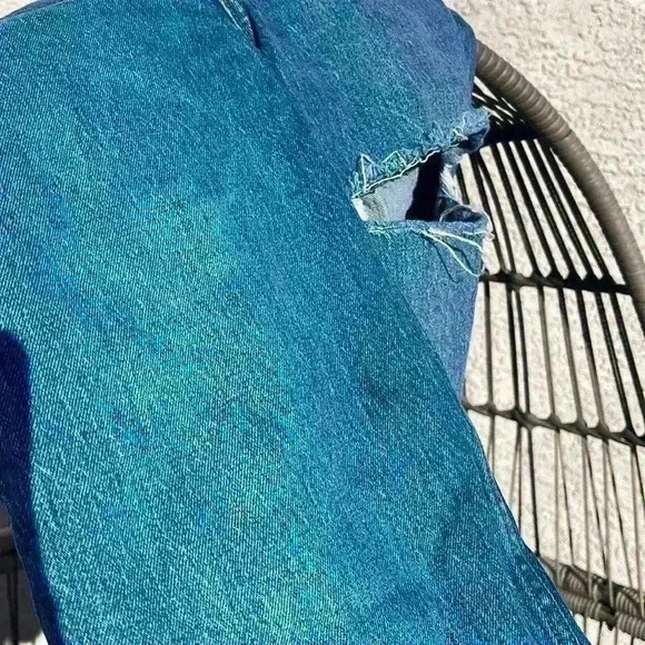 Abercrombie & Fitch Curve Love Ultra High Rise 90s Straight sz 26/2L (as is) - Picture 13 of 16